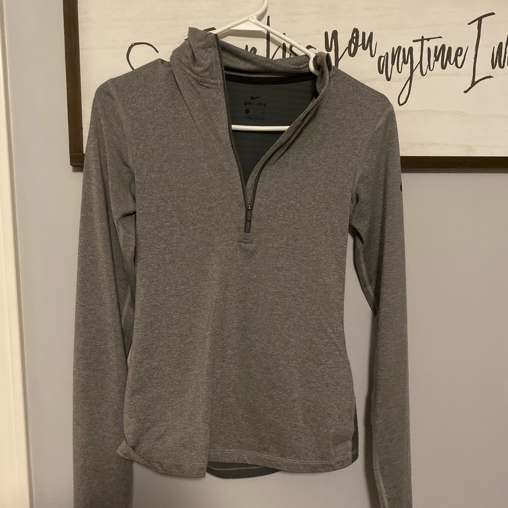 Grey Nike quarter zip
